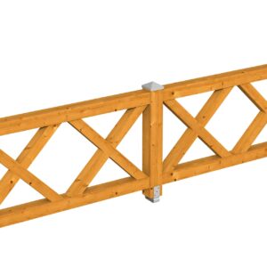 Brüstung Andreaskreuz