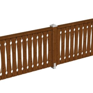 Brüstung Balkonschalung Fichte