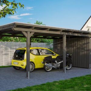 Carport Emsland m. Abstellraum