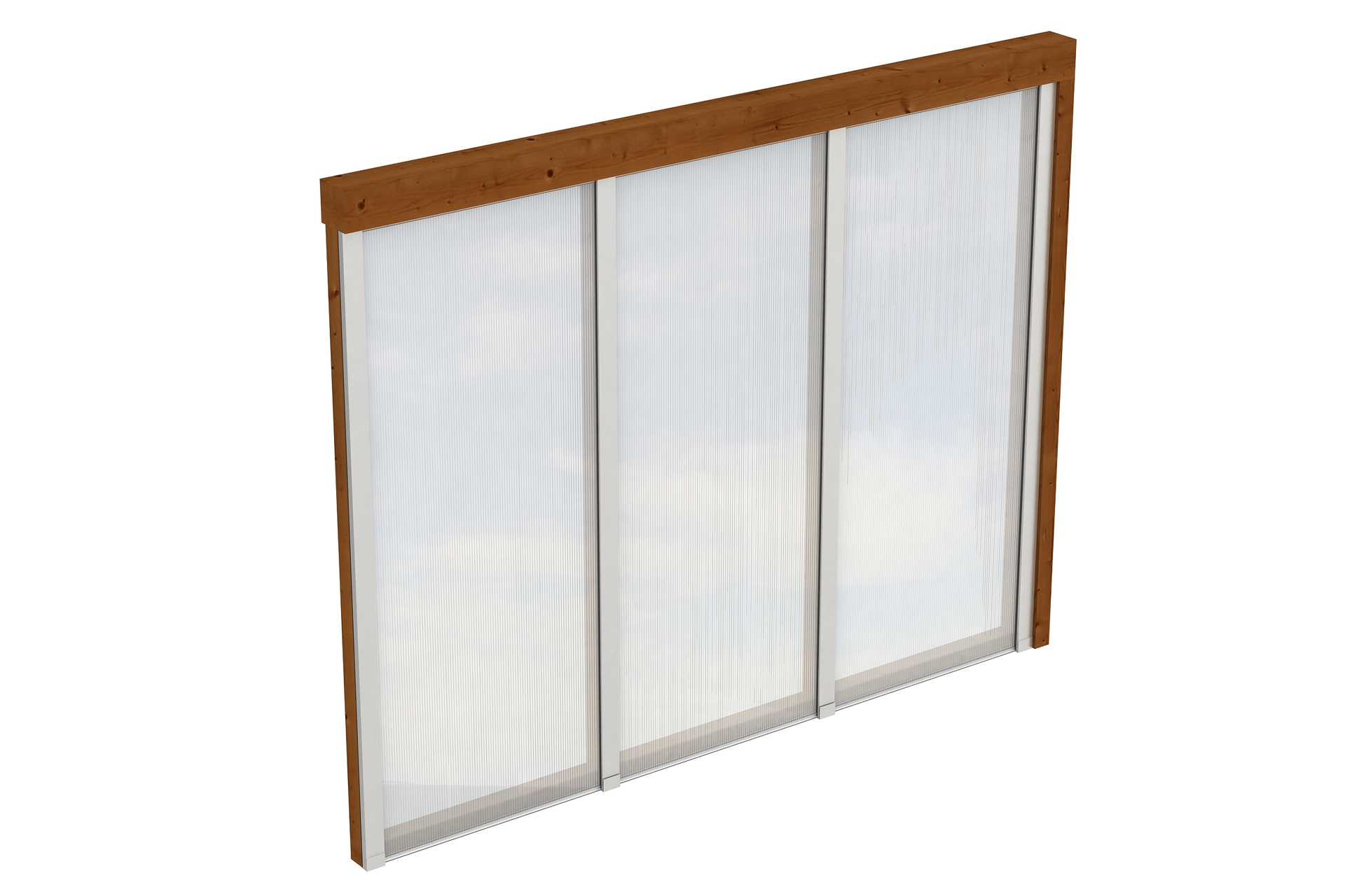 Seitenwand m. Polycarbonat, Wandanbau Fichte 1 Seitenwand m. Polycarbonat, Wandanbau Fichte