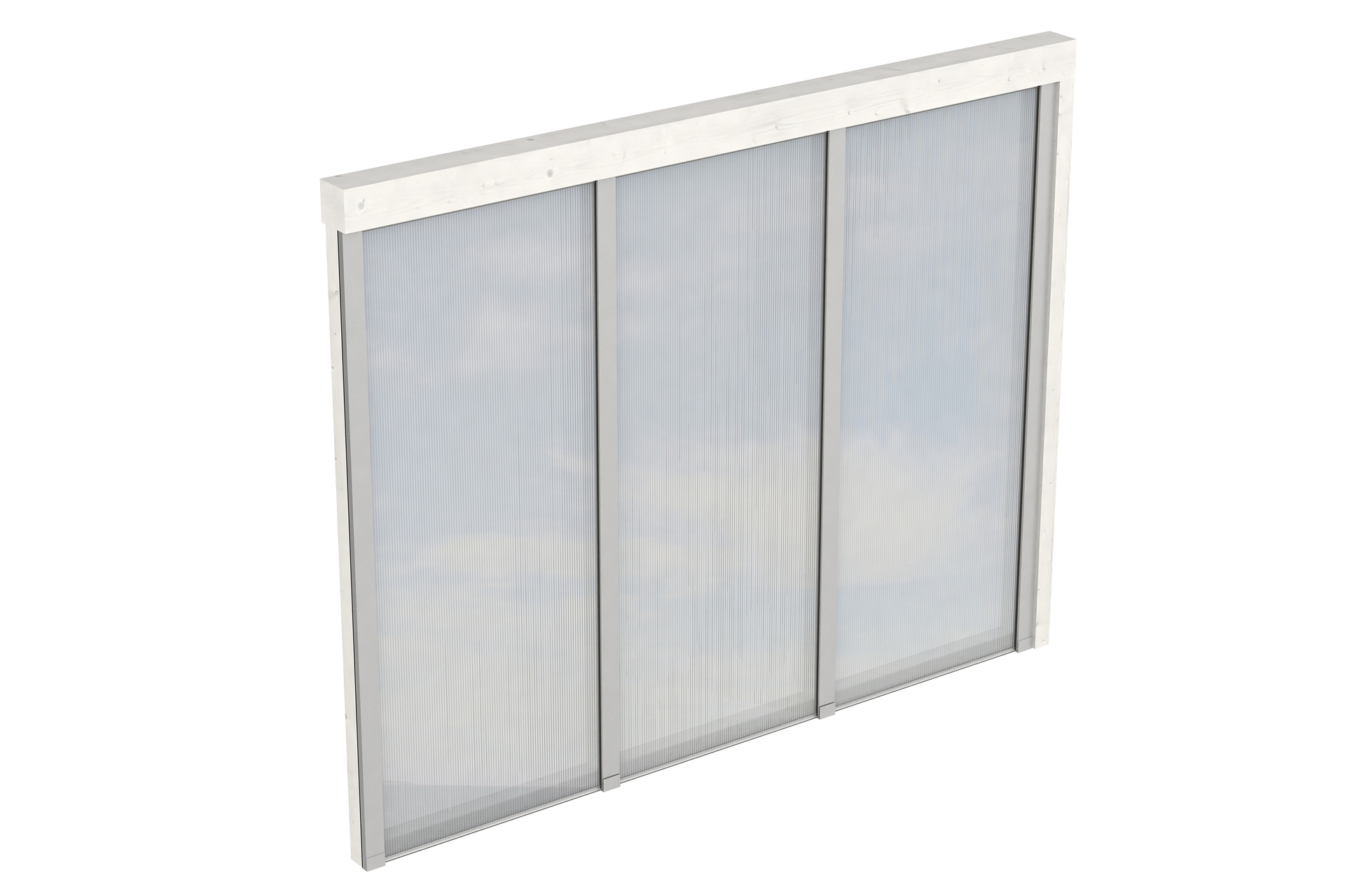 Seitenwand m. Polycarbonat, Wandanbau Fichte 1 Seitenwand m. Polycarbonat, Wandanbau Fichte
