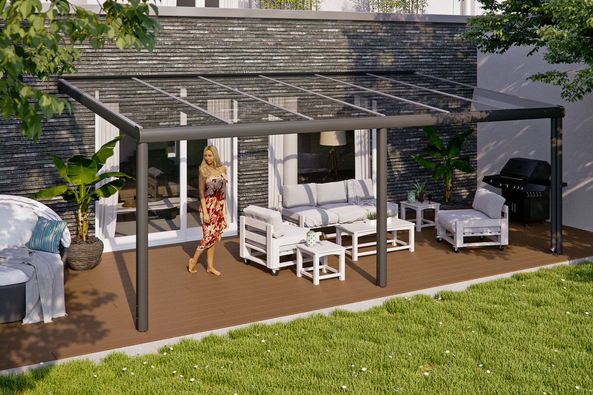 Terrassenüberdachung Monza 1 Terrassenüberdachung Monza