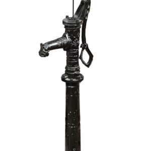 Handschwengelpumpe Rustikal, Schwarz