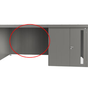 Rückwand für Seitendach zu Gerätehaus Neo