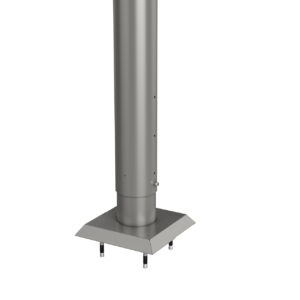 Steher für Sichtschutz zum Andübeln