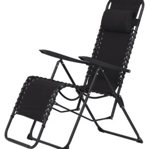 Relaxstuhl Roseline, 66x102x111cm, schwarz