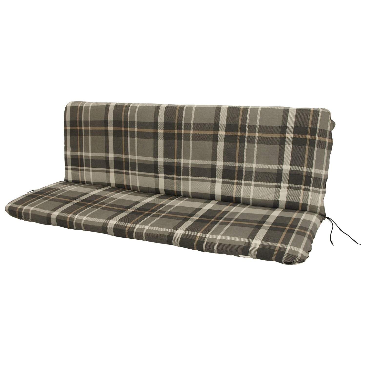 Auflage für Bank 3-Sitzer, grau/beige kariert 1 Auflage für Bank 3-Sitzer, grau/beige kariert