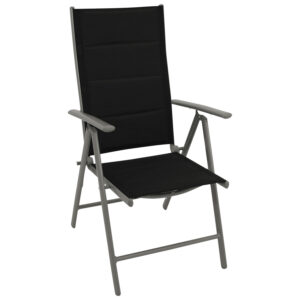 Klappsessel, Aluminium/Textil gepolstert, 4-er Set