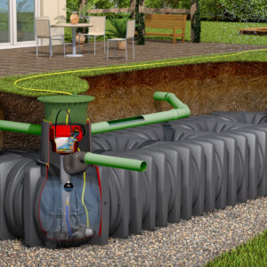 Flachtank Platin-Paket Garten-Komfort, begehbar