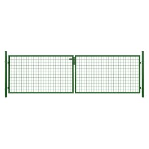 STRONG Doppeltor  RAL 6005 grün 4000x1200 mm inkl. Pfosten + Beschläge MW 50/100 mm