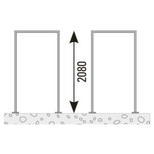 VETRO Pfosten-Zarge, zum Aufschrauben