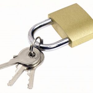 Vorhängeschloss für Einkaufskorb