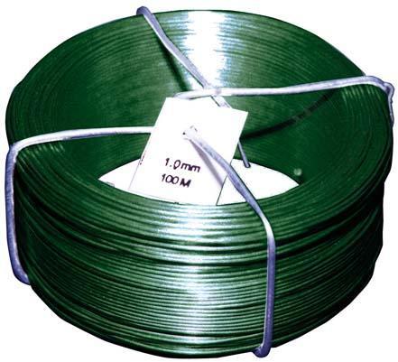 Drahtspinne PVC grün 1,4/0,9 mm x 50 m