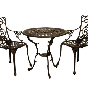 Gartenset 3-teilig Jugendstil bronze-antik