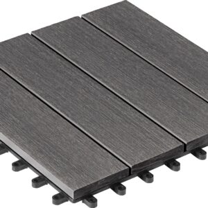 WPC-Fliese gebürstet 30x30cm, 6er-Pack