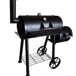 Smoker Portland, schwarz, Grillrost 67x34cm