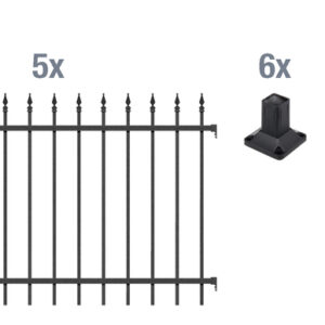 Grundset Zierzaun Chaussee 10m