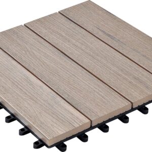 WPC-Fliese bicolor 30x30cm, 6er-Pack