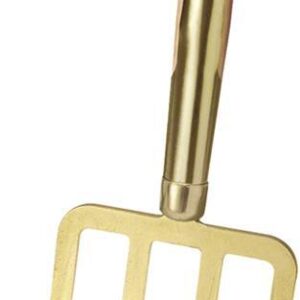 Spatengabel m. Stiel gold m. 4 Bajonettzinken