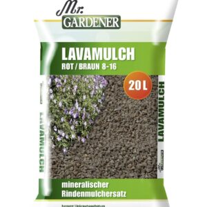 Lavamulch rotbraun 8-16 mm, 20 Liter