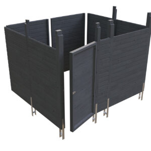 Abstellraum aus Profilschalung imprägniert