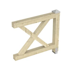 Brüstung Andreaskreuz