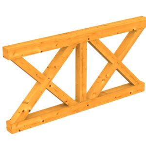 Brüstung Andreaskreuz