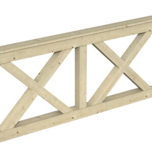 Brüstung Andreaskreuz Nice