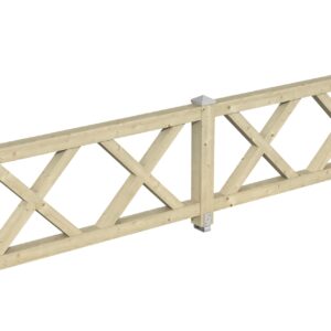 Brüstung Andreaskreuz