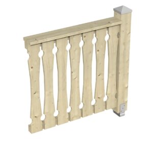 Brüstung Balkonschalung Fichte