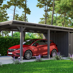 Carport Emsland m. Abstellraum