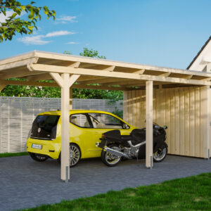 Carport Emsland m. Abstellraum