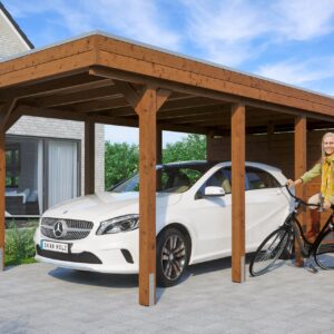 Carport Friesland Set m. Abstellraum