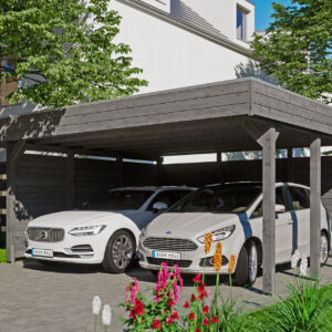Carport Friesland Set m. Rück- und Seitenwand
