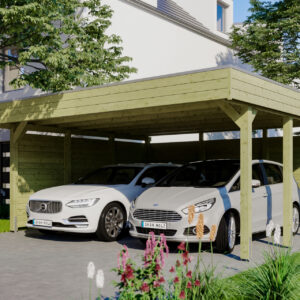 Carport Friesland Set m. Rück- und Seitenwand