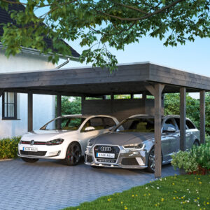 Carport Friesland Set m. Abstellraum