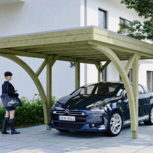 Carport Friesland Set mit 2 Einfahrtsbögen