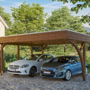 Carport Friesland Set 7 mit 1 Einfahrtsbogen 557 x 555cm