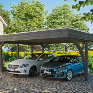 Carport Friesland Set 7 mit 1 Einfahrtsbogen 557 x 555cm