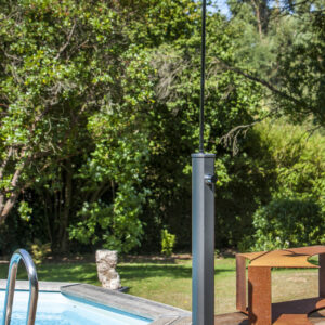 Solardusche, 18l, Aluminium, schwarz, 2 Stück