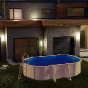 Stahlwandpool FIDJI, weiß