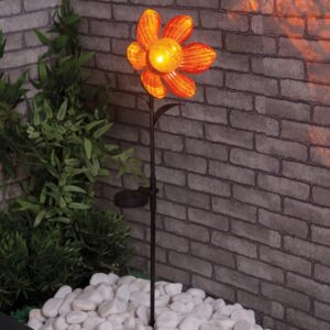 Solarleuchte Flower orange