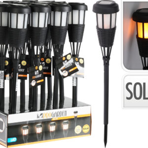 Solarfackel mit LED-Flamme