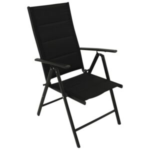 Klappsessel, Aluminium/Textil gepolstert, 4-er Set