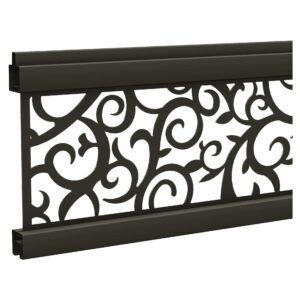 ECOSTECK-Gitterfüllung Ranken ANTHRAZIT