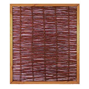 FAKO Weidengeflechtzaun, mit umlauf. Rahmen