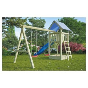 HANS Spielanlage aus 7x7 Kreuzholz B 350xT 190xH 296 cm