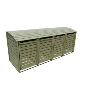 HENRI Mülltonnenabtrennung 4-fach  B 300xT 90xH 120 cm