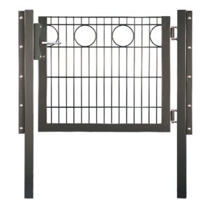 RONDO Einzeltor RAL 7016 anthrazit  inkl. Pfosten und Beschlägen