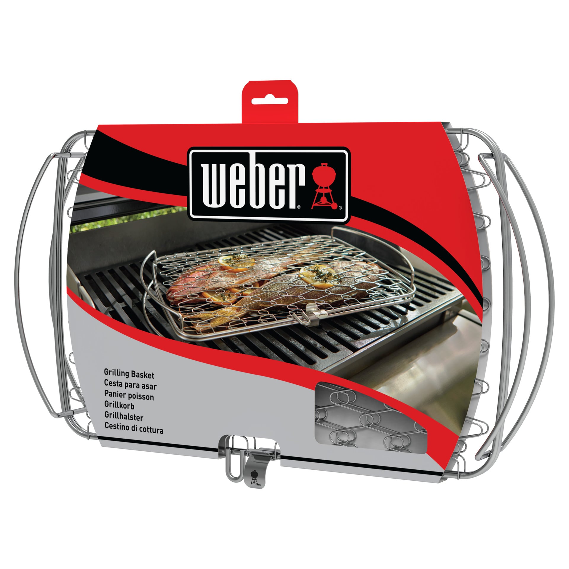 Fisch- und Gemüsehalter groß Edelstahl, für Gasgrills ab Q300 und Holzkohlegrills ab 47cm